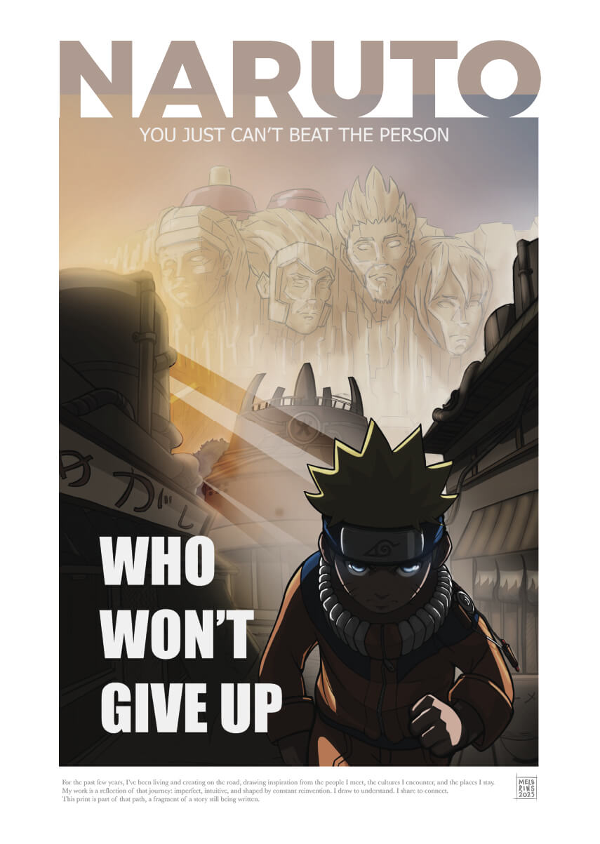 Geek Art - Naruto Uzumaki - Never Give Up